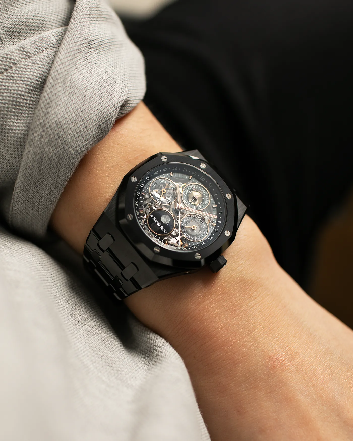 Audemars Piguet Royal Oak Perpetual Calendar Openworked Ceramic Ref 26585CE