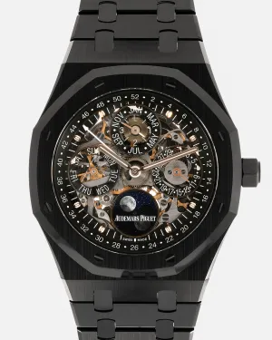 Audemars Piguet Royal Oak Perpetual Calendar Openworked Ceramic Ref 26585CE