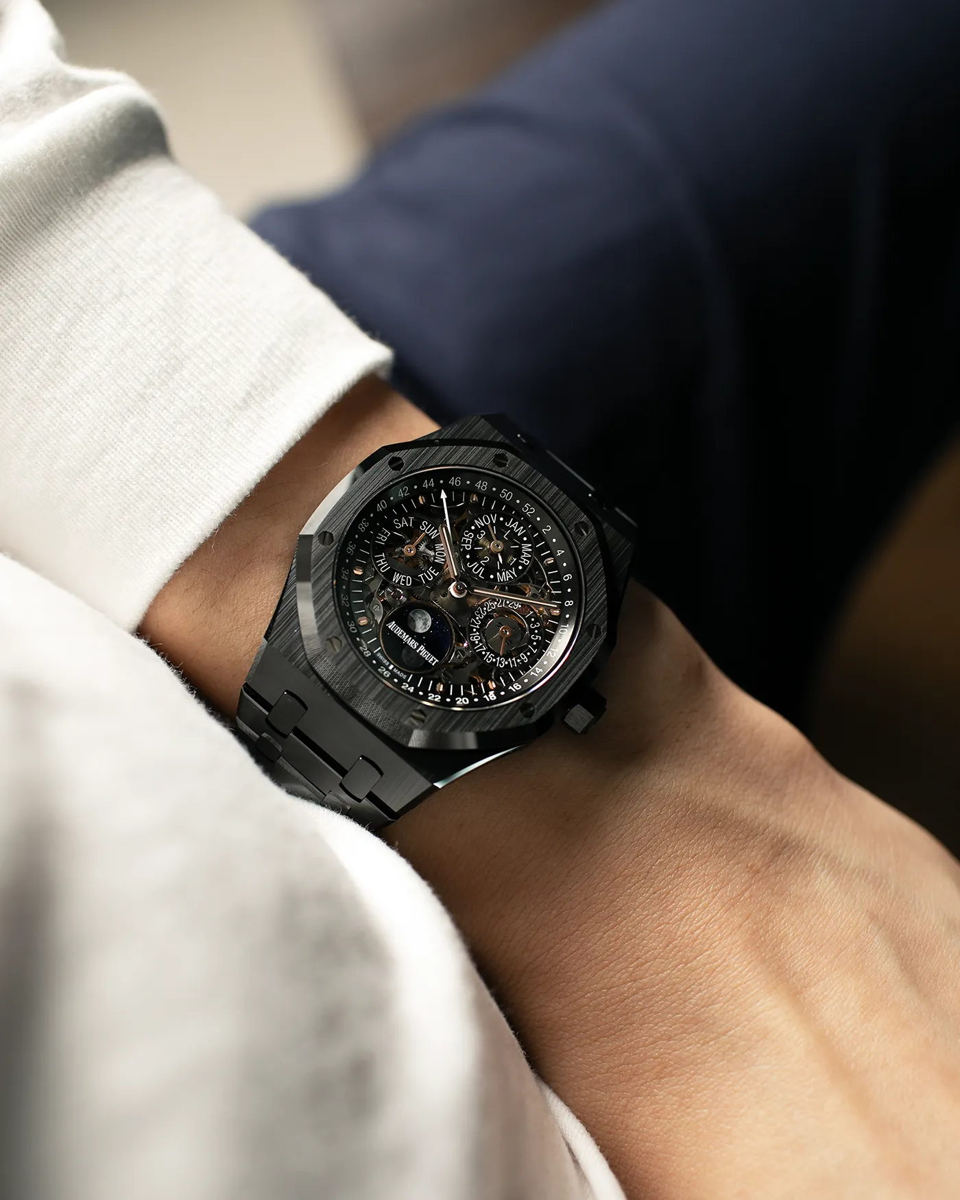 Audemars Piguet Royal Oak Perpetual Calendar Openworked Ceramic Ref 26585CE