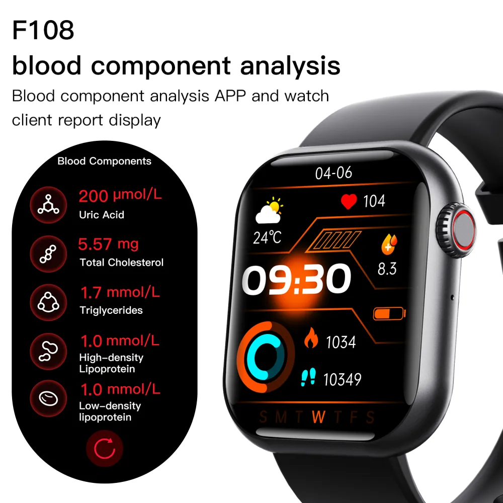 BEARSCOME 2025 Heart rate Blood pressure Bluetooth sports smartwatch