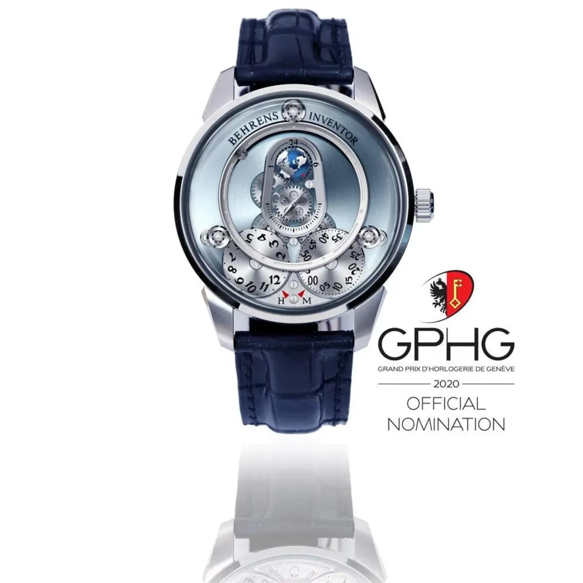 BEHRENS "APOLAR" AUTOMATIC SKY BLUE