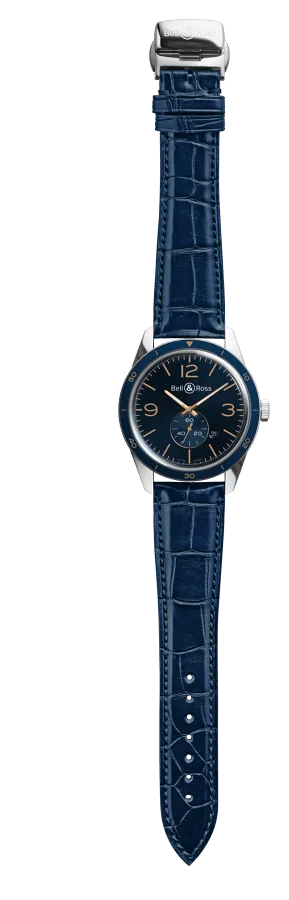 Bell & Ross Watch BR 123 Aeronavale Alligator Mens