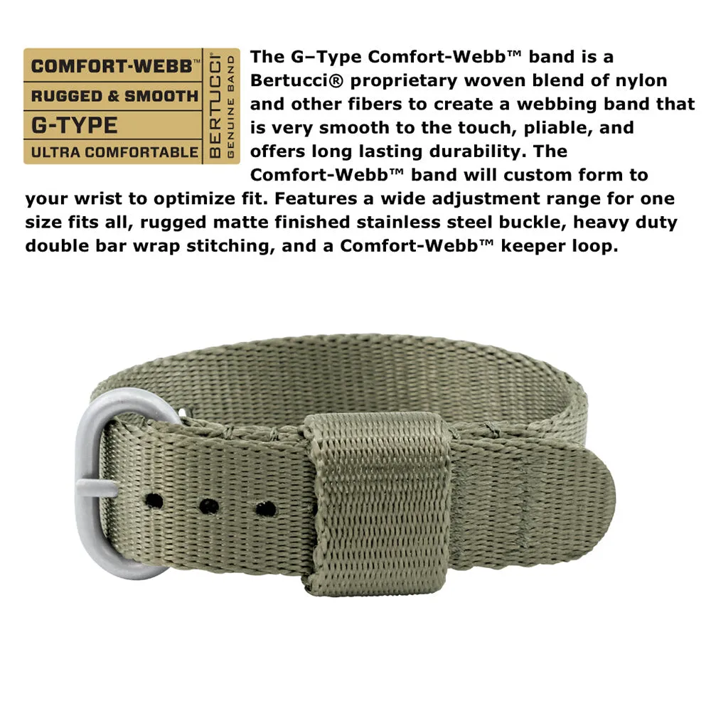 Bertucci Women's Sand Dial Field Drab Comfort-Webb™ Band Nylon Quartz Watch - 18501