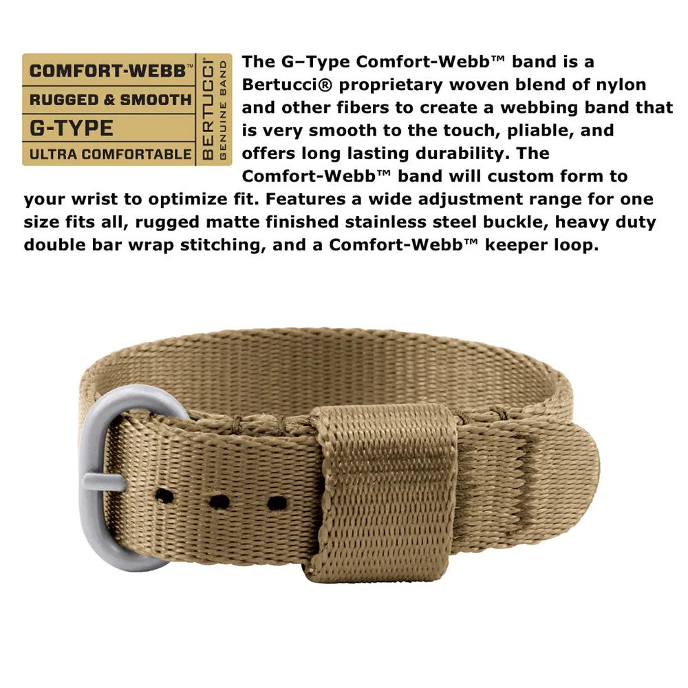Bertucci Women's Sand Dial Field Khaki Comfort-Webb™ Band Nylon Quartz Watch - 18502