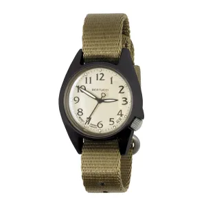 Bertucci Women's Sand Dial Field Khaki Comfort-Webb™ Band Nylon Quartz Watch - 18502