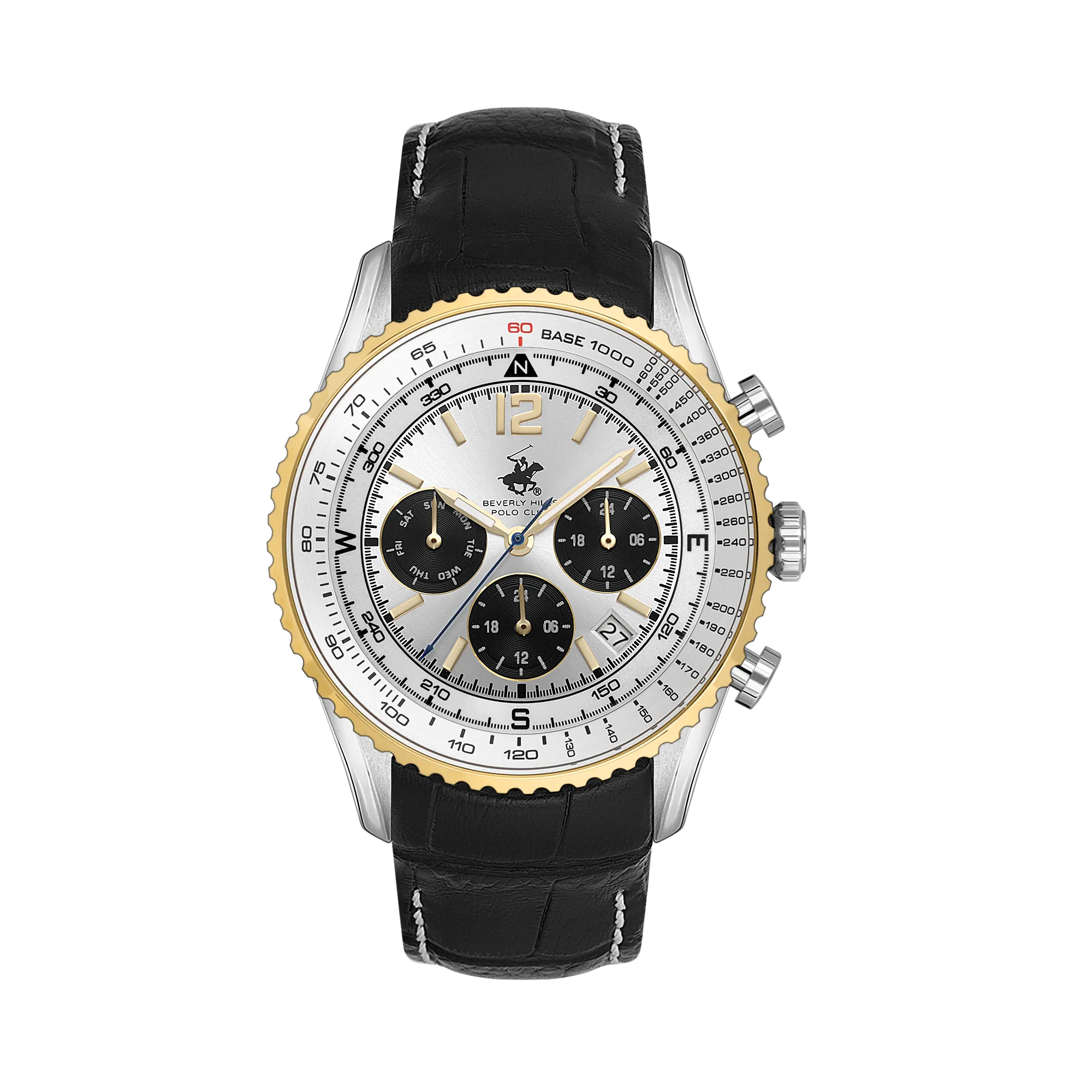BHPC-BP3723X.331 - Leather Strap Multifunction Watch For Men