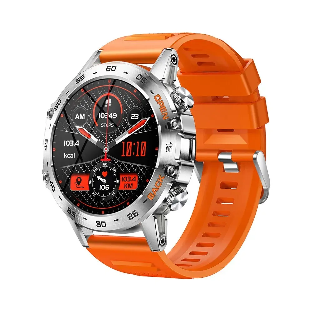 Bluetooth Call 1.39" Smart Watch Men's Sports Fitness Tracker Watches Stainless Steel or Rubber Band Waterproof Smartwatch for Android IOS