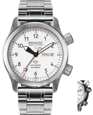 BM Watch Martin Baker MBII White Green Bracelet