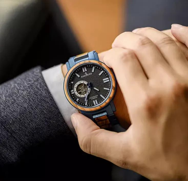 BOBO BIRD LUXURY DESIGN UPSCALE BUSINESS MECHANICAL WATCH