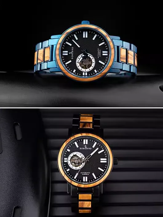 BOBO BIRD LUXURY DESIGN UPSCALE BUSINESS MECHANICAL WATCH
