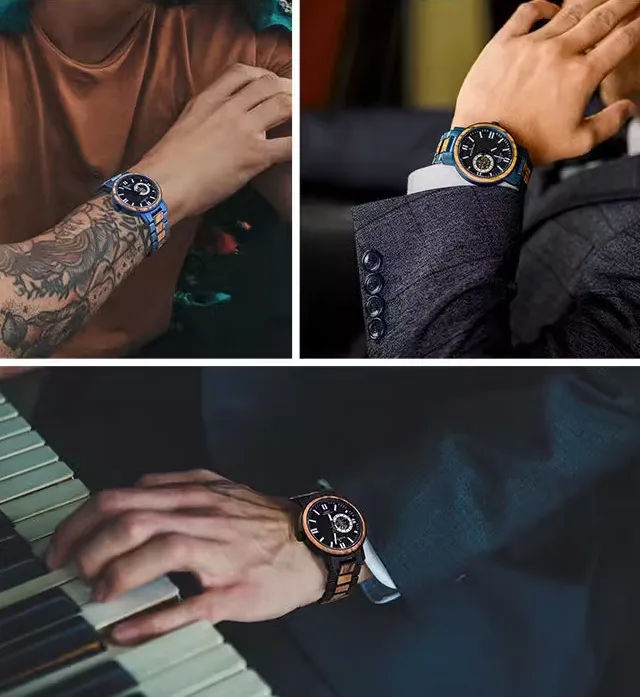 BOBO BIRD LUXURY DESIGN UPSCALE BUSINESS MECHANICAL WATCH