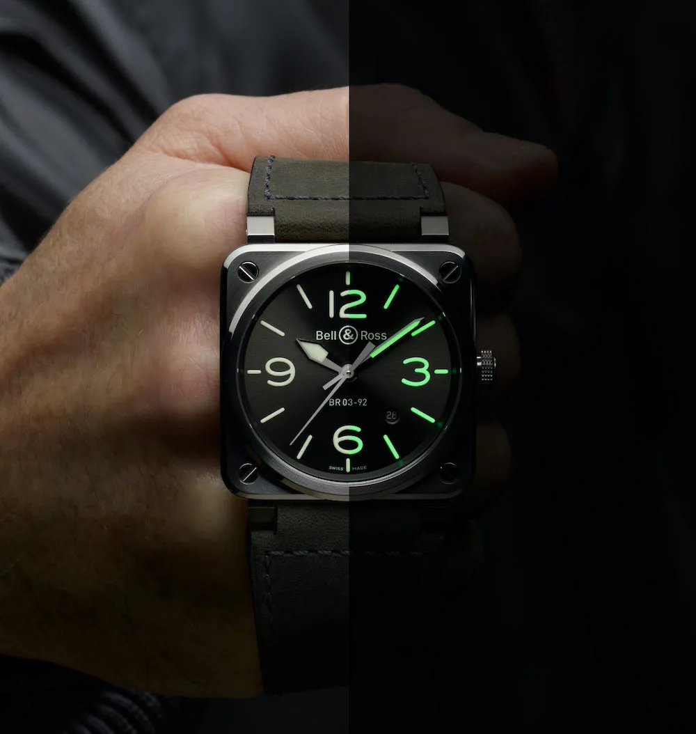 BR Watch BR 3 92 Grey Lum