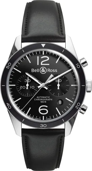 BR Watch Vintage BR 126 Black Bezel