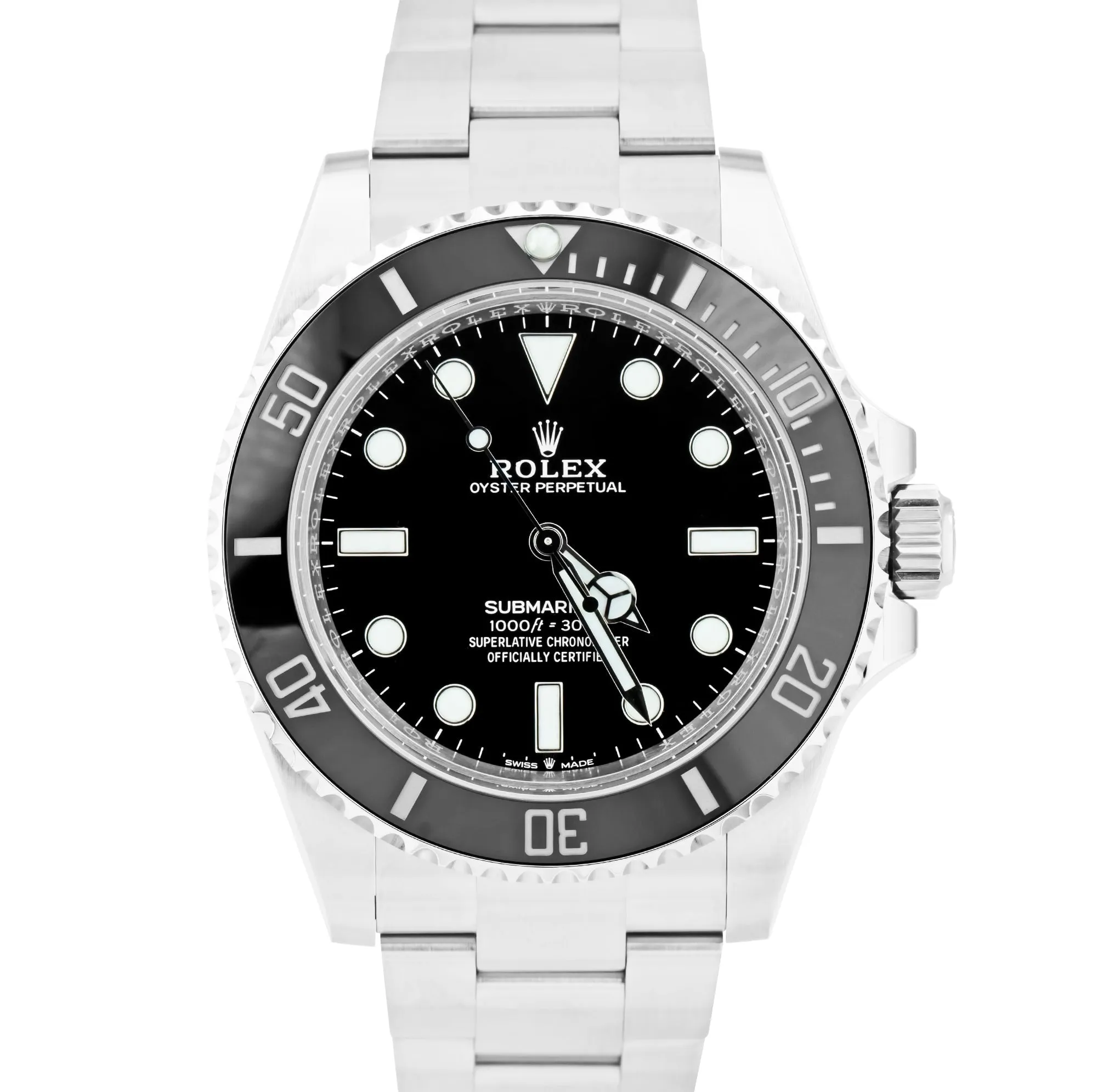 BRAND NEW 2022 Rolex Submariner No-Date Black Ceramic 124060 LN 41mm Watch CARD