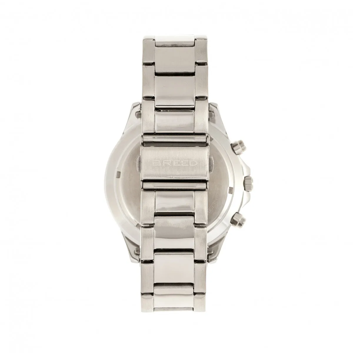 Breed Pegasus Bracelet Watch w/Day/Date  - Blue/Silver