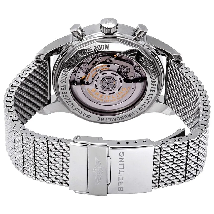 Breitling Transocean Chronograph Automatic Chronometer Black Dial Men's Watch AB015212/BF26/154A