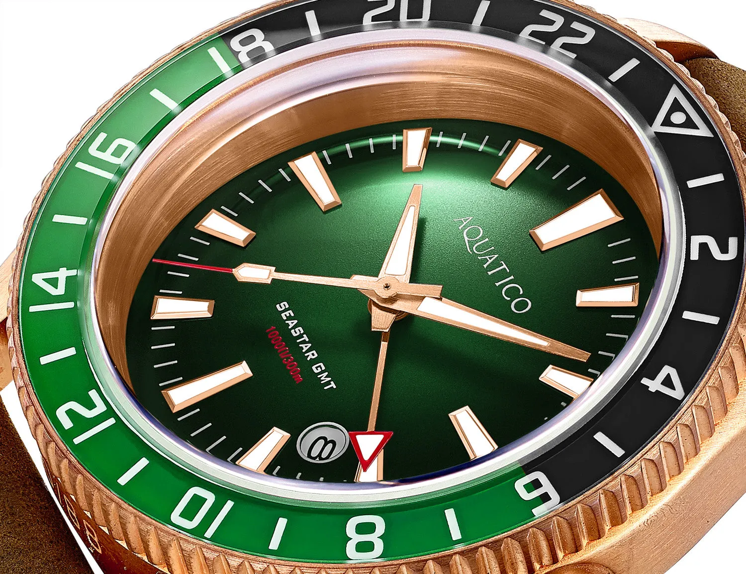 Bronze Sea Star GMT Green Dial Green and Black Bezel Inlay