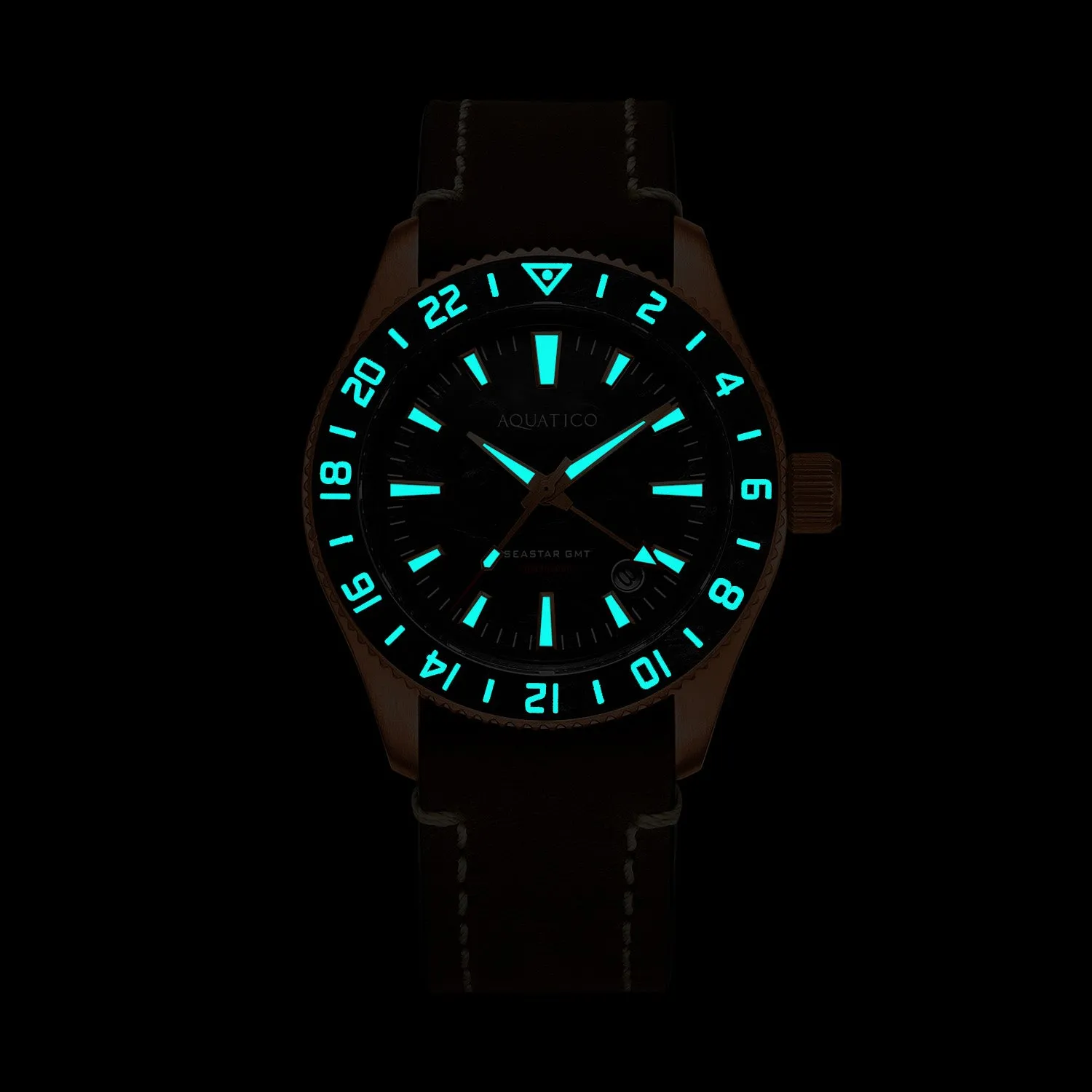 Bronze Sea Star GMT Green Dial Green and Black Bezel Inlay