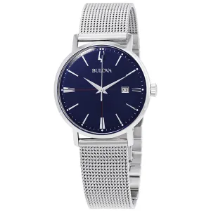 Bulova Classic Aerojet Blue Dial Stainless Steel Men's Watch 96B289