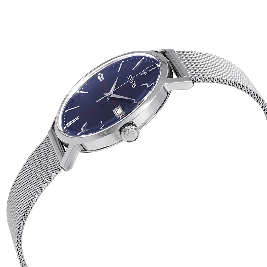 Bulova Classic Aerojet Blue Dial Stainless Steel Men's Watch 96B289