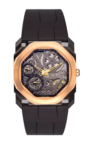 Bvlgari Octo Finissimo Stainless Steel & 18K Rose Gold Men`s Watch