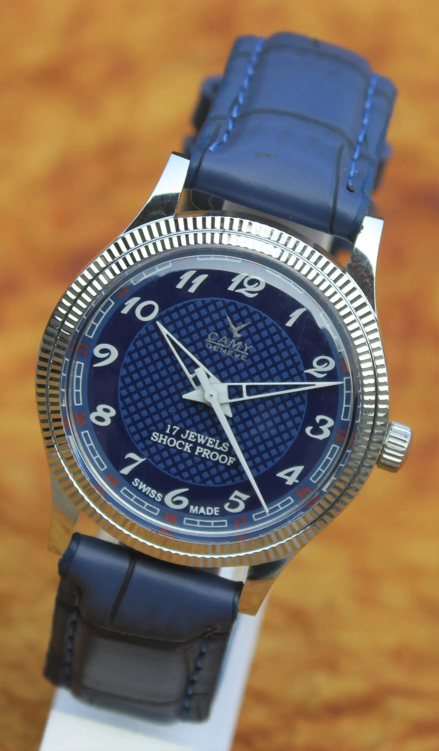 Camy Geneva 17 Jewels ST96 Vintage Mechanical Hand Wind Swiss Made Wristwatch