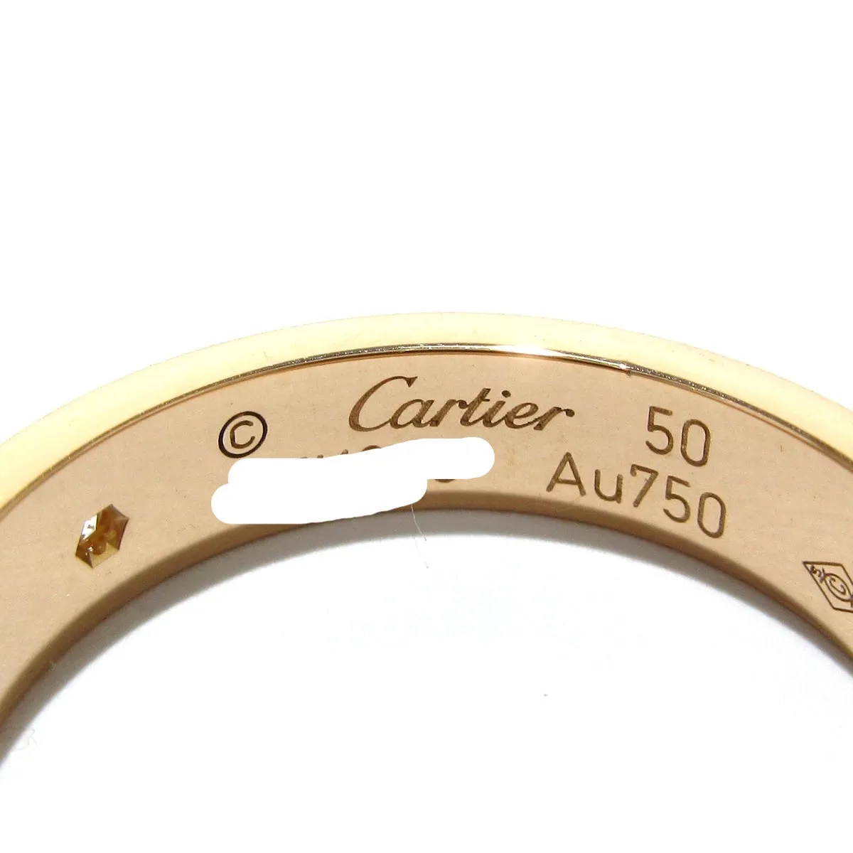 Cartier Love Wedding Band, 1 D, 50