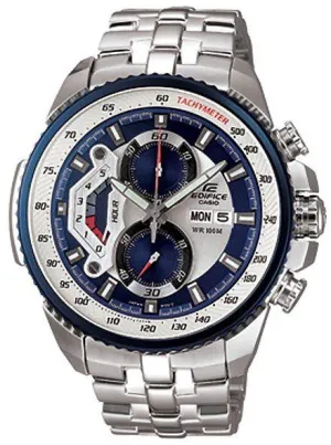 Casio Edifice Men's watch EF-558-2AV Day-Date Blue Classic Chronograph