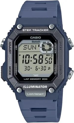 Casio WS-B1000 Series | Men's Digital Watch | (Black) | 100M WR | Step Tracker | LED Illuminator | 100 SEC Chronograph | Daily Alarm | 2-Year Battery