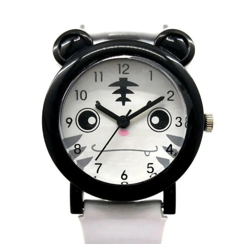 Children's Fun Cartoon Panda Animal Theme Waterproof Quartz Watches
