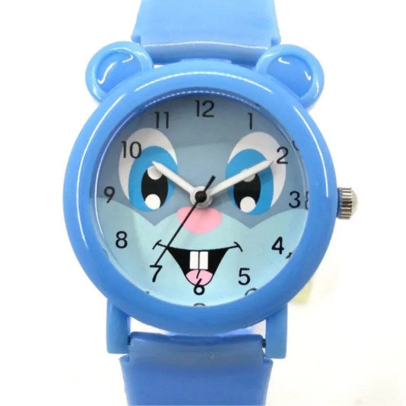 Children's Fun Cartoon Panda Animal Theme Waterproof Quartz Watches
