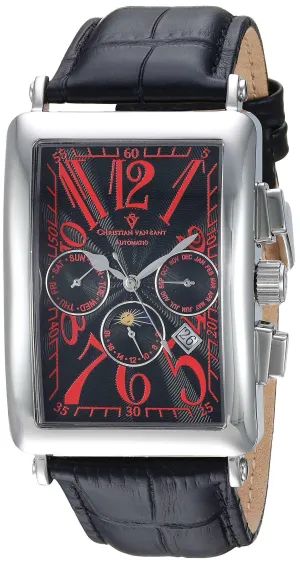 CHRISTIAN VAN SANT Men's Prodigy Stainless Steel Bracelet White Dial Wrist Watch.
