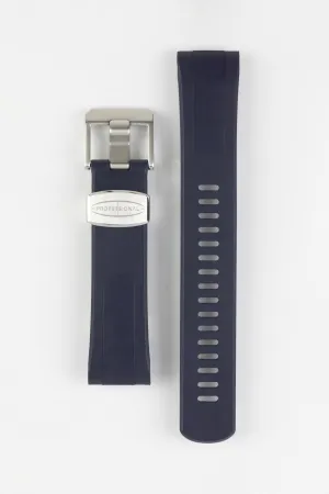 CRAFTER BLUE CB08 Rubber Watch Strap for Seiko "New" Turtle Series – NAVY BLUE