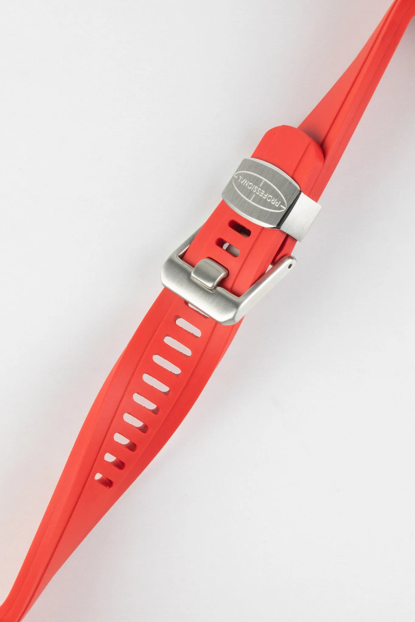 CRAFTER BLUE CB10 Rubber Watch Strap for Seiko SKX Series – RED with Rubber & Steel Keepers