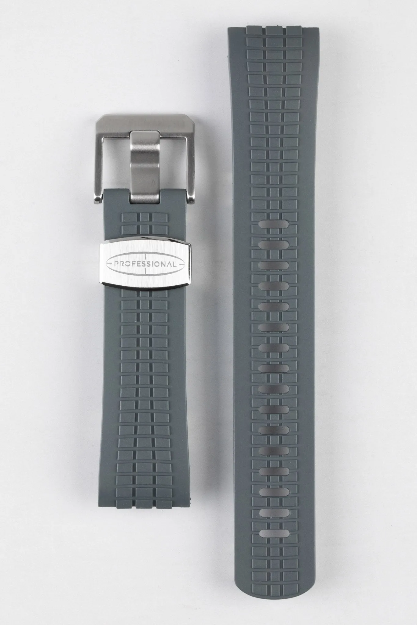 CRAFTER BLUE CB12 'Aquanaut' Rubber Watch Strap for Seiko Turtle – GREY