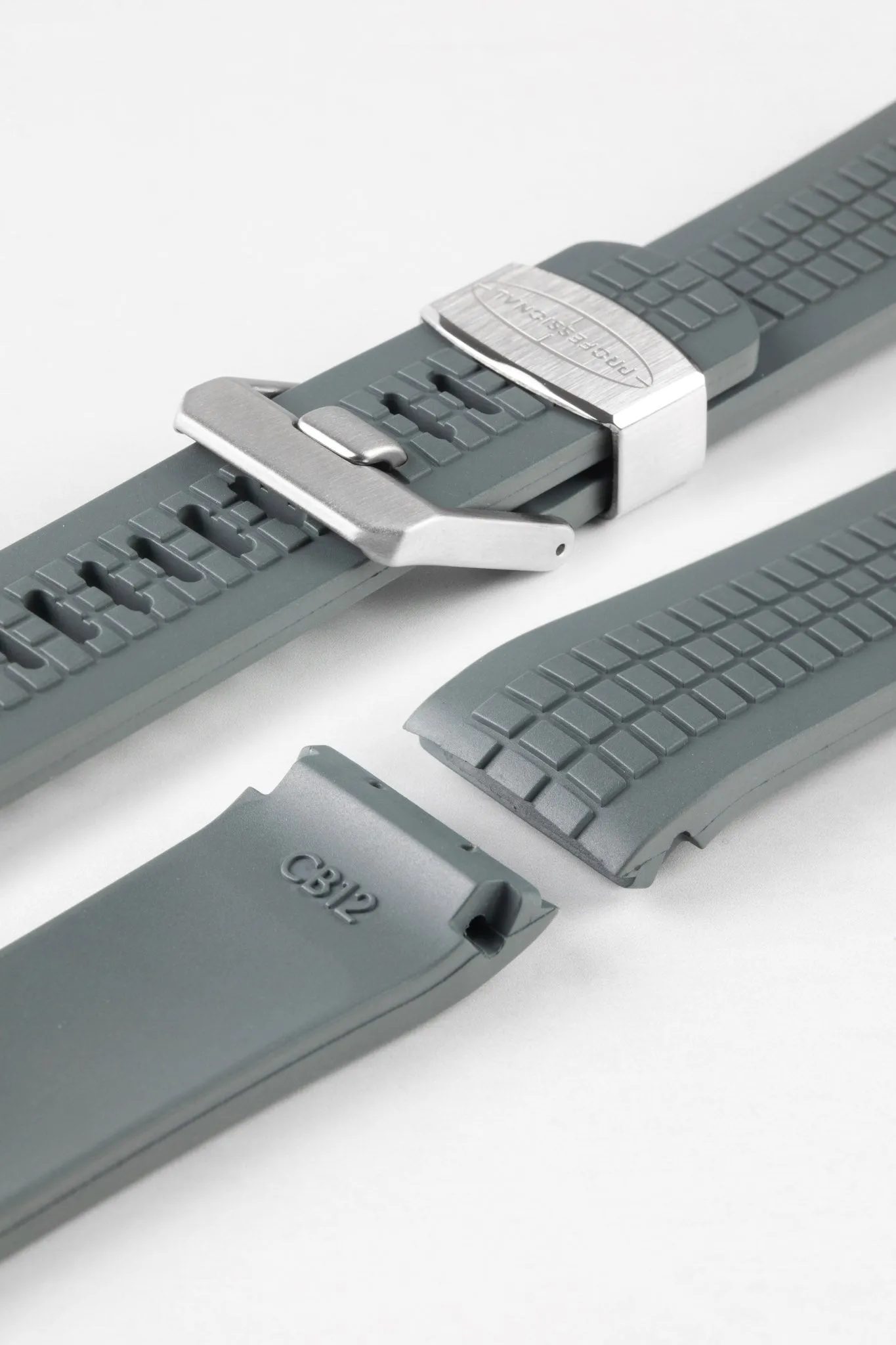 CRAFTER BLUE CB12 'Aquanaut' Rubber Watch Strap for Seiko Turtle – GREY