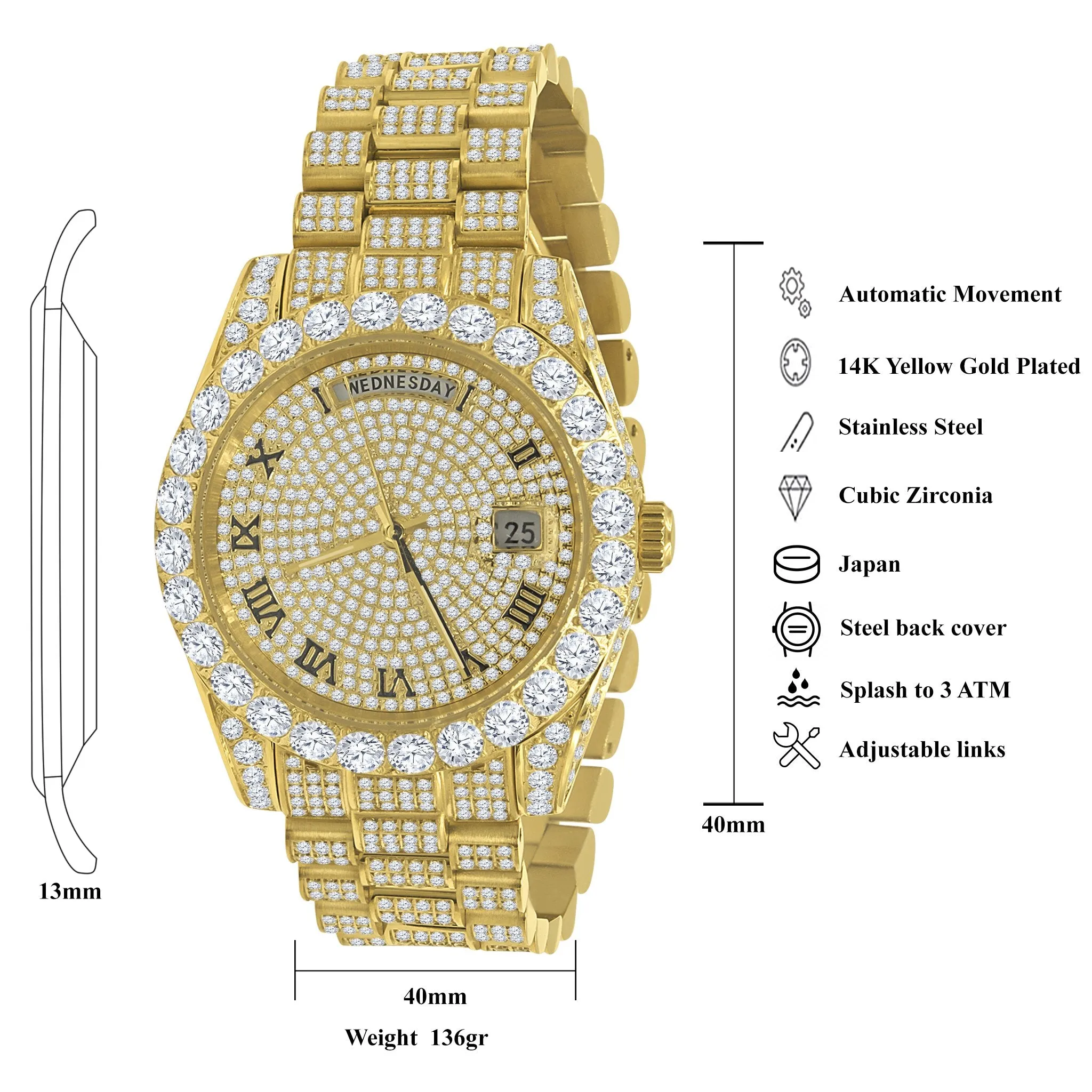 CROWN Steel Watch | 530332