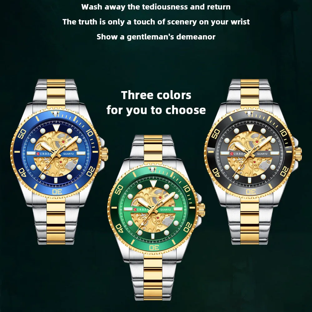 CURREN Top Brand Luxury Men&#39;s Quartz Watches Exquisite Stainless Steel Fashion Classic Watches For Men Relogio Masculino