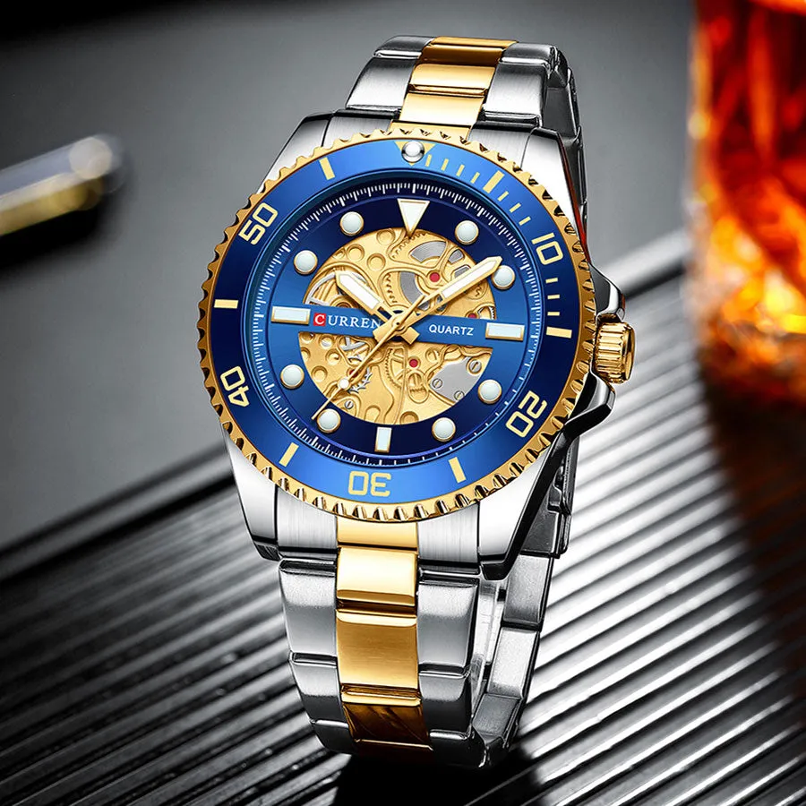 CURREN Top Brand Luxury Men&#39;s Quartz Watches Exquisite Stainless Steel Fashion Classic Watches For Men Relogio Masculino