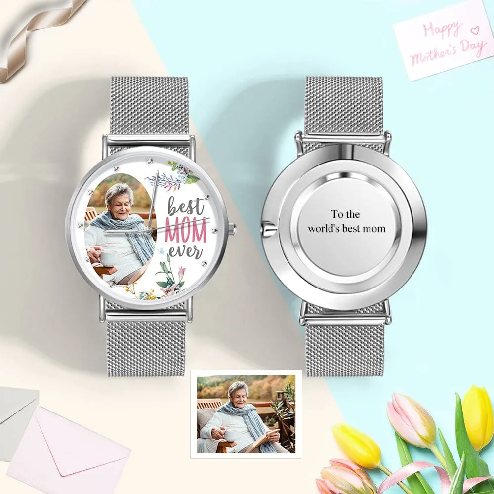 Custom Photo Watch Personalized Best Mom Ever Watch Best Mother's Day Gift