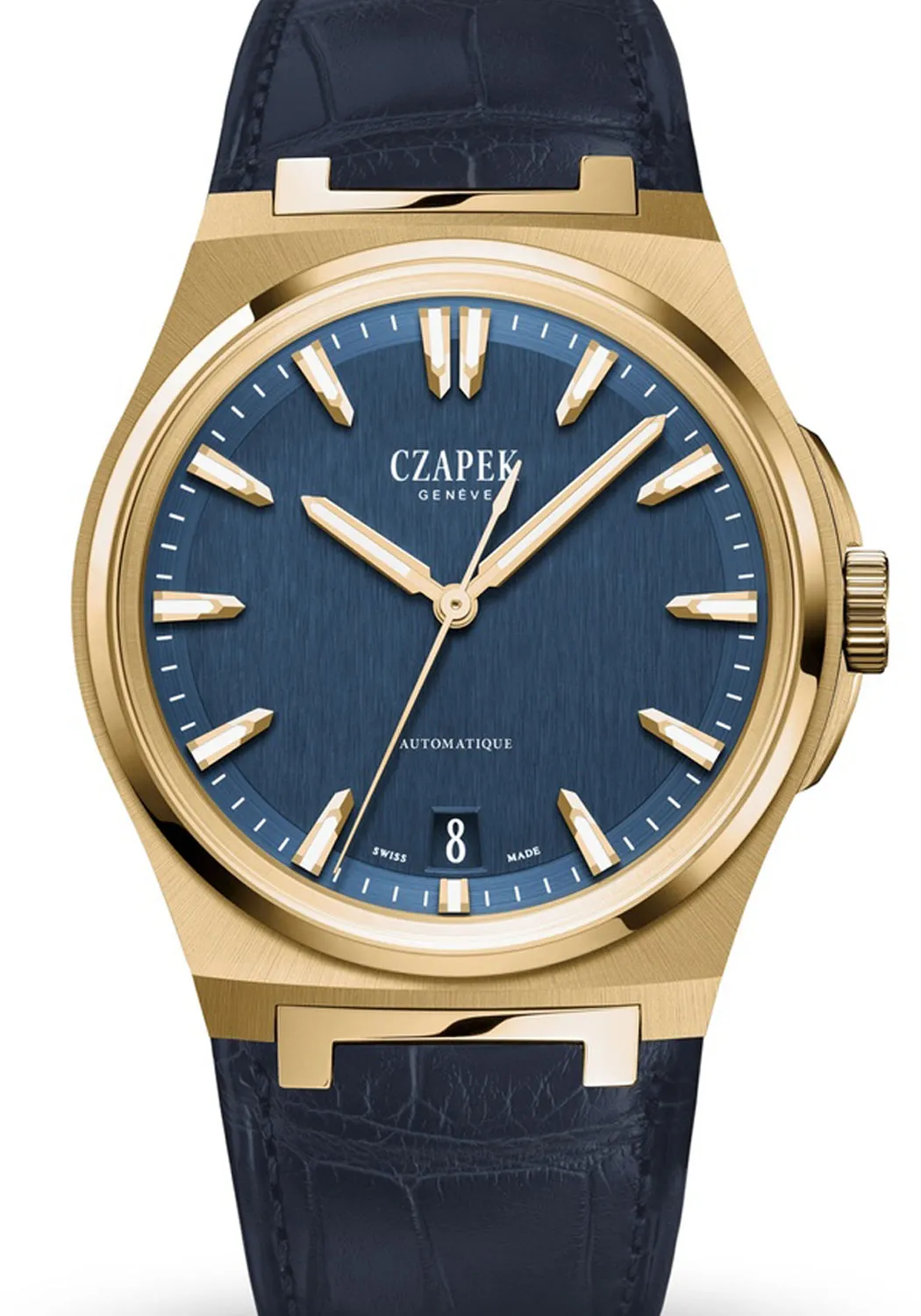 Czapek & Cie Antarctique Mount Erebus Deep Blue YG Alligator | LE10
