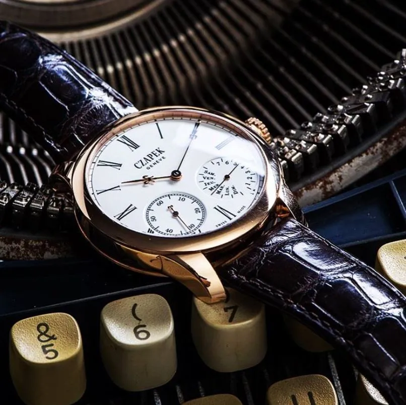 CZP Watch Quai des Bergues Guilloche Ricochet Gold No.33bis Limited Edition