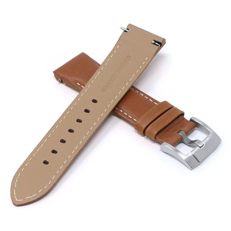 DASSARI Fitted Classic Leather Band for Seiko Turtle