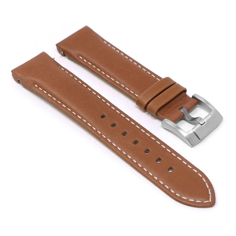 DASSARI Fitted Classic Leather Band for Seiko Turtle