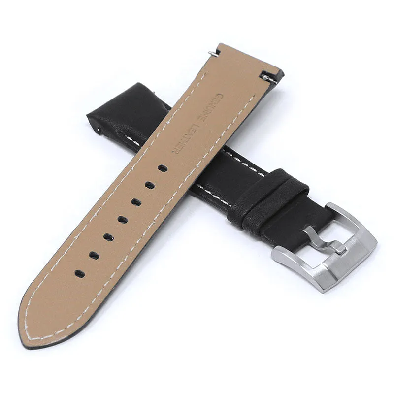 DASSARI Fitted Classic Leather Band for Seiko Turtle