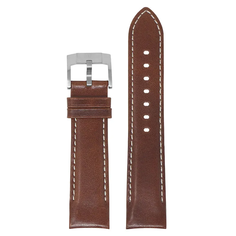 DASSARI Fitted Classic Leather Band for Seiko Turtle