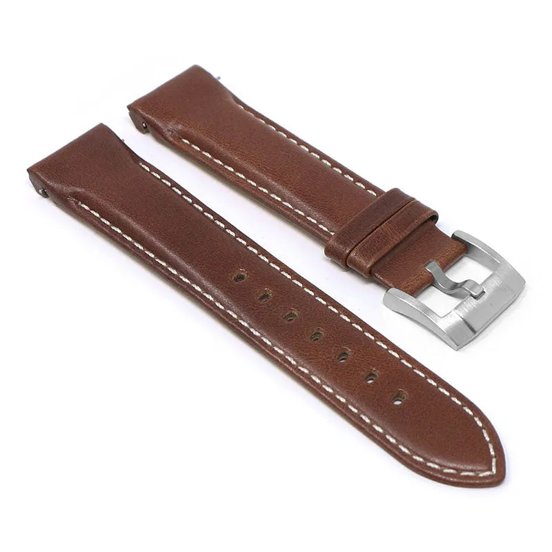 DASSARI Fitted Classic Leather Band for Seiko Turtle