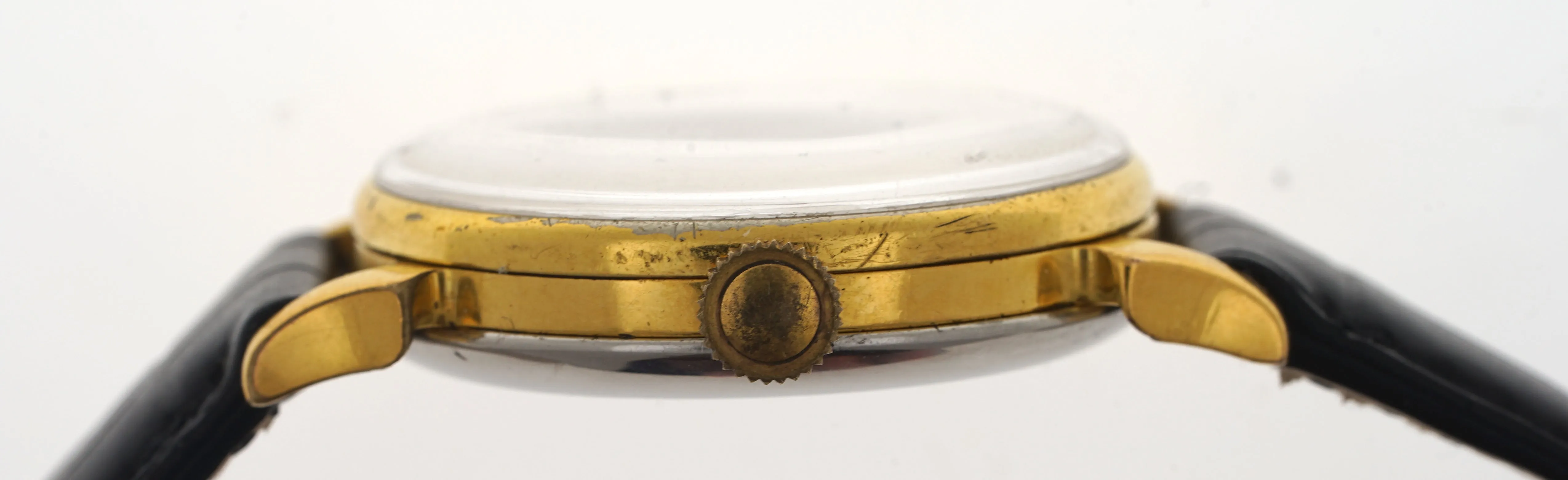 DELUXE SMITHS HORN LUG WRISTWATCH A304 c1952 SERVICED MINGOLD GP CASE