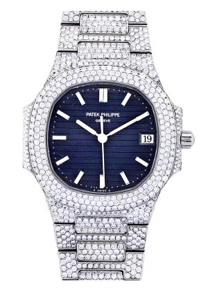 Diamond Patek Philippe Nautilus Watch For Women | Stainless Steel