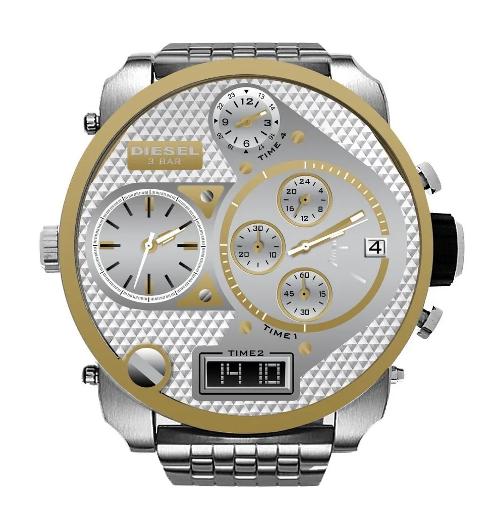 Diesel Big Daddy Gold Men's Watch DZ7260